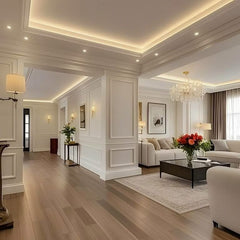 KH921 da 2 metri - Cornici velette per led a soffitto e parete, per illuminazione indiretta con le strisce led