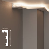 NH1 - Cornici velette per led a soffitto e parete per illuminazione indiretta con le strisce led o faretti per cartongesso - 2 metri