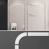 HCR504 - Cornici per pannelli boiserie a parete, effetto doghe bianche, da 2 metri, in duropolimero bianco, robusto (meglio del polistirolo e gesso)