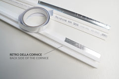 Nastro adesivo riflettente in alluminio - 10 metri x 2cm di larghezza. Evita traslucidità nelle cornici(serie KH) con strisce led a soffitto e parete