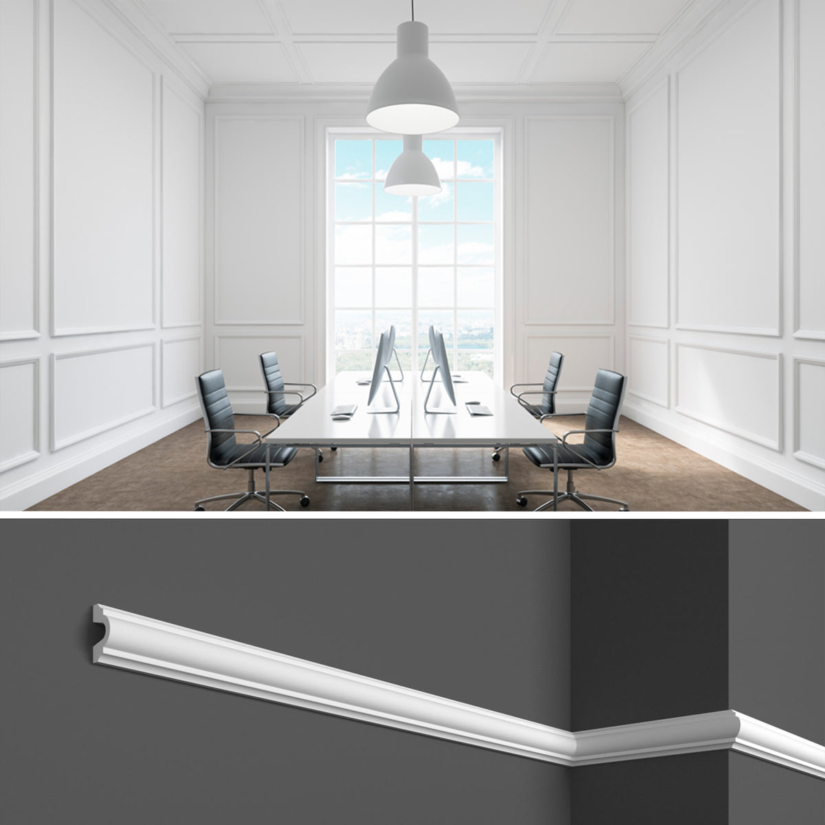 Campionatura Cornici per Boiserie da parete – NERO HOME DECO