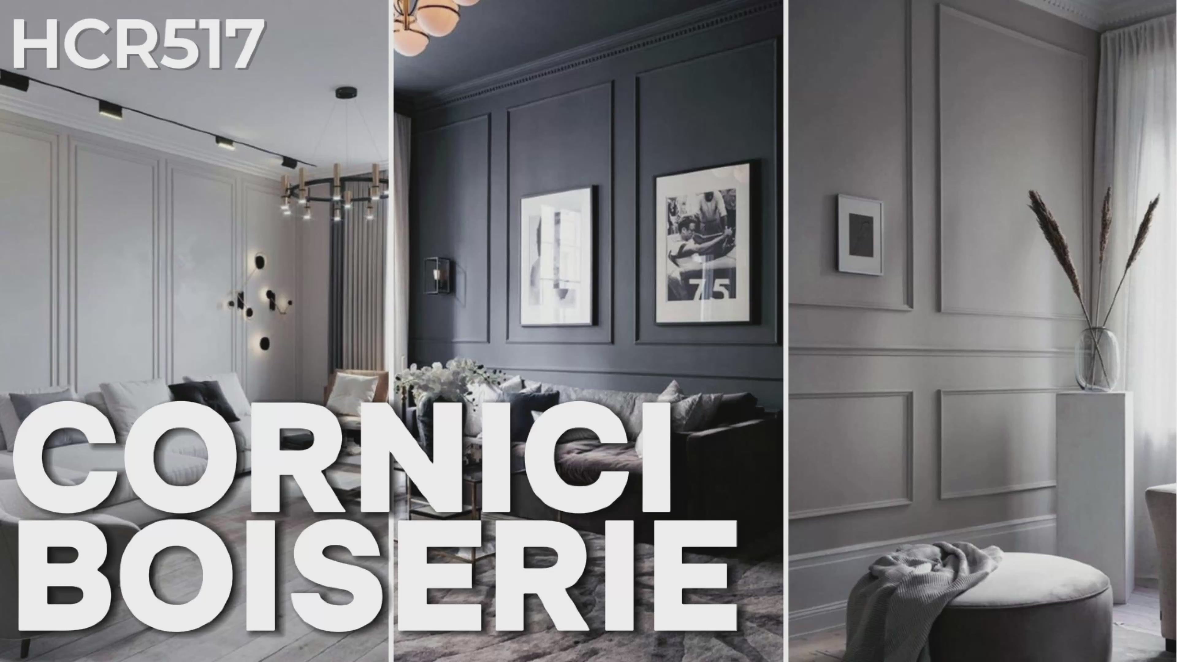 HCR517 - cornici boiserie in duropolimero per pareti da interno