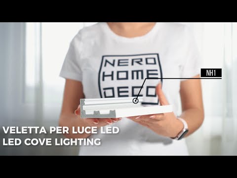 NH1 - Cornici velette per led a soffitto e parete per illuminazione indiretta con le strisce led o faretti per cartongesso - 2 metri