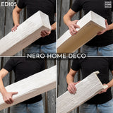 ED105 - Trave in Finto Legno da 2 metri, 19x13 cm, (in Poliuretano, meglio del polistirolo)  Bianco pitturabile