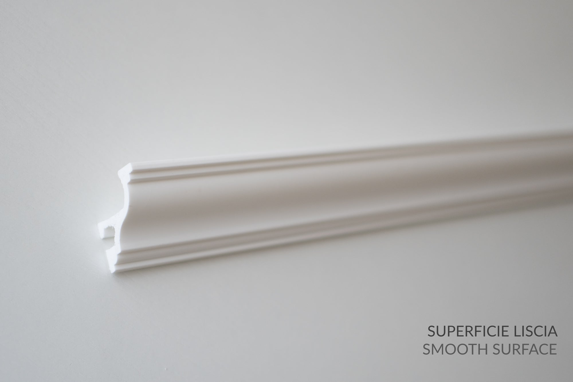 KH905 da 2 metri - Cornici velette per led a soffitto e parete, per illuminazione indiretta con le strisce led