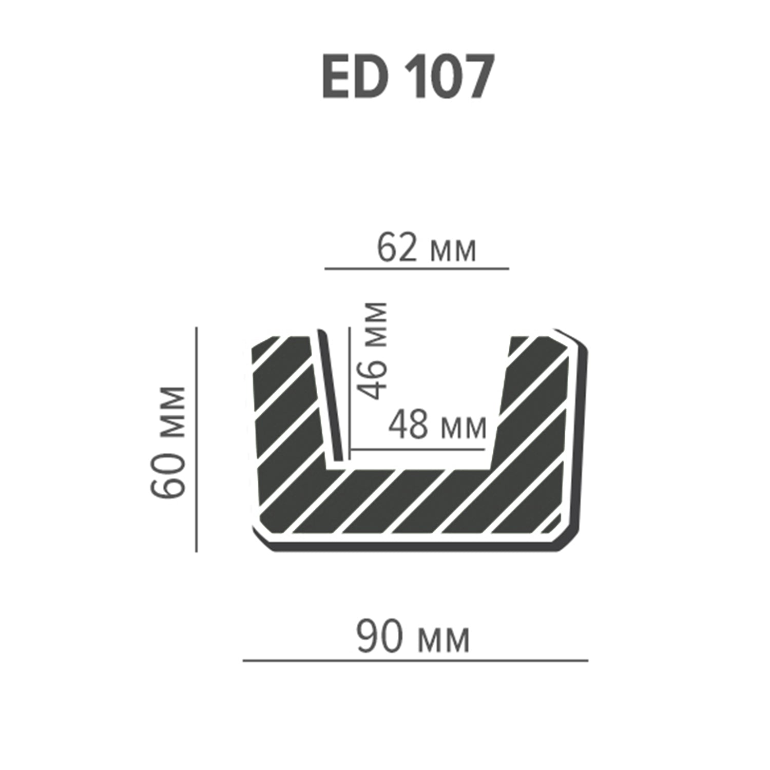 ED107 - Trave in Finto Legno da 2 metri, 9x6 cm, (in Poliuretano, meglio del polistirolo). Bianco pitturabile