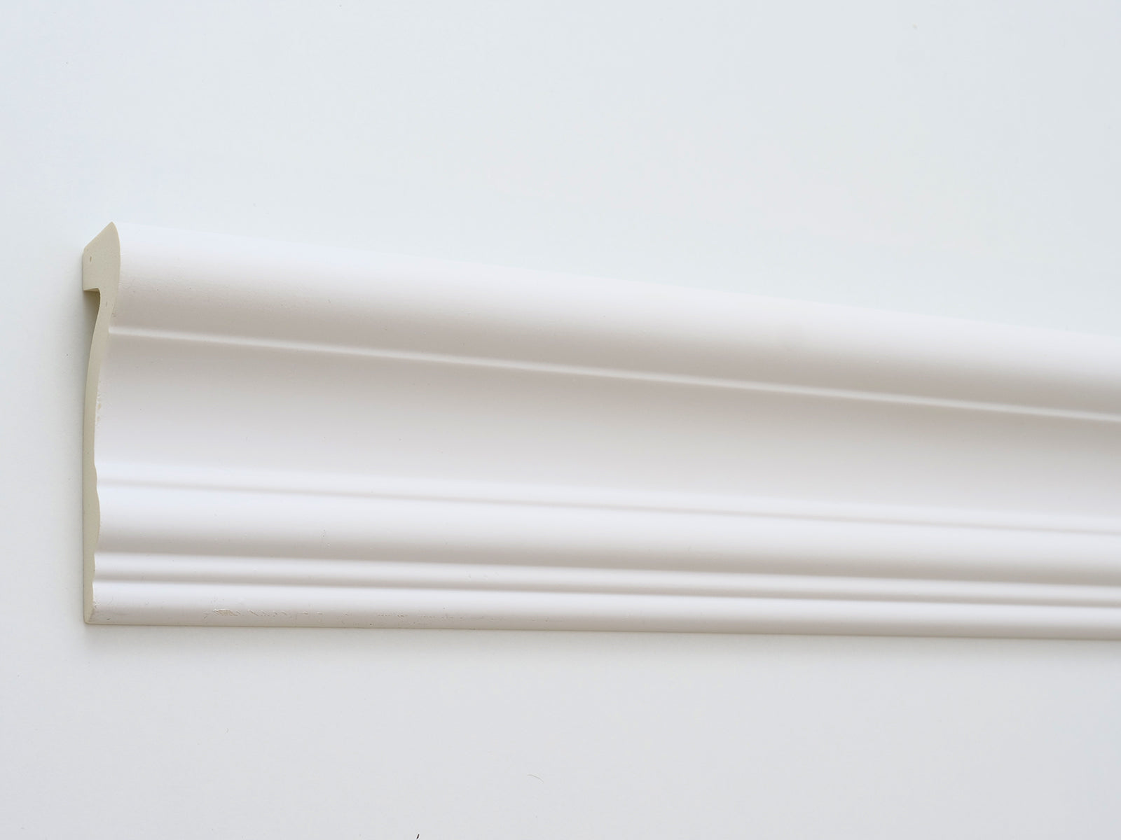 CR816 - Cornici da 2 metri per parete boiserie, profilo decorativo 3d in poliuretano bianco rigido da applicare a muro